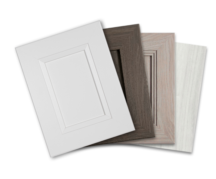 All-in-one cabinet door refacing kits comes with everything for a full cabinet renovation